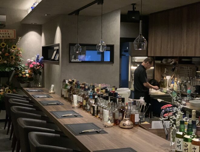 リキャスタの内観、カウンター