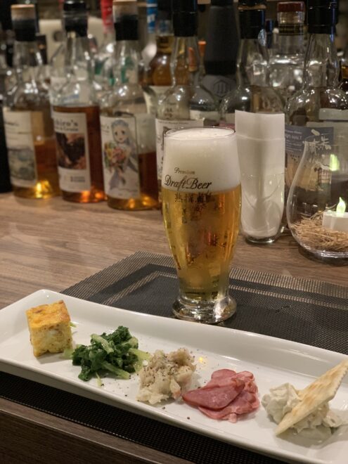 アンティパストとビール