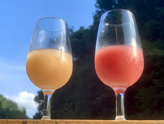 新作ミード【フルーツミード】の2種類:ブルーベリーミードとグレープミード